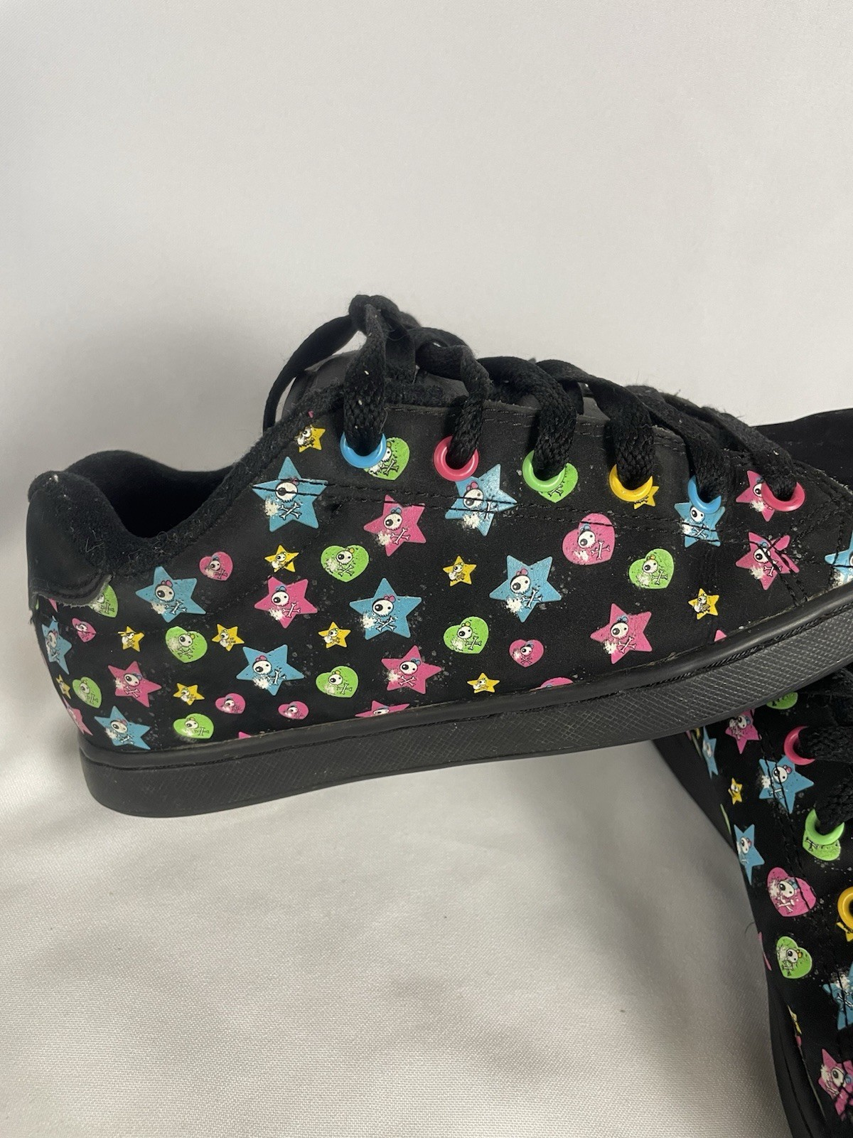 Women’s Sz 10 Osiris Troma 2 Girls Skater Sneaker Grunge Rare VTG Y2K Chunky Blk image 2