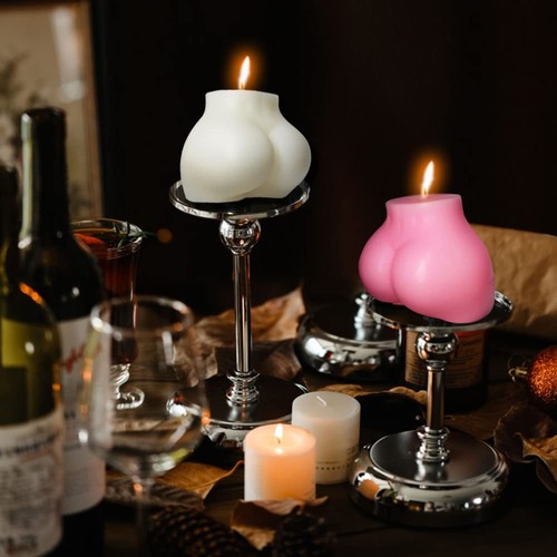 2PCS Cute Body Candle Decorative Funny Cool Shaped Birthday Candles White Pin... - Picture 5 of 5