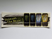 Monster Energy Unleash The Beast Multi Can Sticker Decal - Please Read