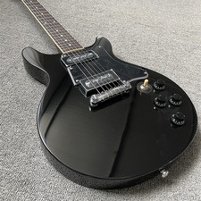 Junior Special Double Cut Ebony Electric Guitar 60s DC Mahogany Body P-90