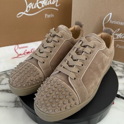Christian Louboutin 3160934 Men's Louis Junior spikes Orlato Flats, 43