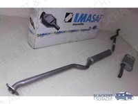 Imasaf Auspuffset Mitteltopf+Endtopf für Opel Kadett D Caravan 1.3 N/S 1980-1984