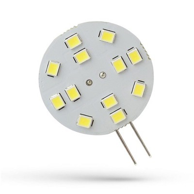 Spectrum LED Stiftsockellampe rund Ø3cm 2W G4 12V 230lm Tageslicht 6000K kalt