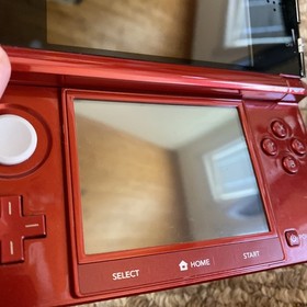 NICE Nintendo 3DS Handheld System - Flame Red With Stylus And Charger USA Ver