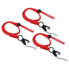 Lanyard Neck with Hook, 3pcs Long Adjustable Lanyard Badge, Red