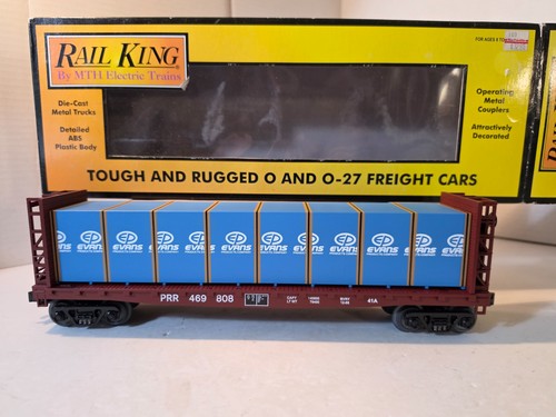 MTH Rail King 30-7007A Pennsylvania Plano con Mamparas Evans PRR 469808 Nuevo | Zustand: New
