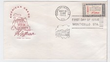 TurtlesTradingPost - Thomas�Jefferson Credo 1960 #1141�FDC - Farnam Cachet