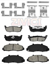 Ceramic Brake Pad Front + Rear for 1999-2003 Ford F-150 2002 Lincoln Blackwood