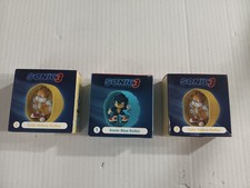 McDonalds 2024 Happy Meal Toy Sonic 3 Sonic Blue Roller Tails Lot Of 3