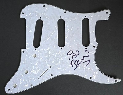 IAN BROWN Signed Guitar Scratch Guard THE STONE ROSES  COA