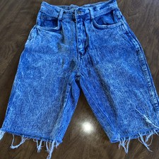 Vintage 1980s Chic Acid Wash High Waist Mom Shorts 9/10 Stefano