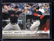 2018 Topps Now #419 Chris Sale Mookie Betts Boston Red Sox
