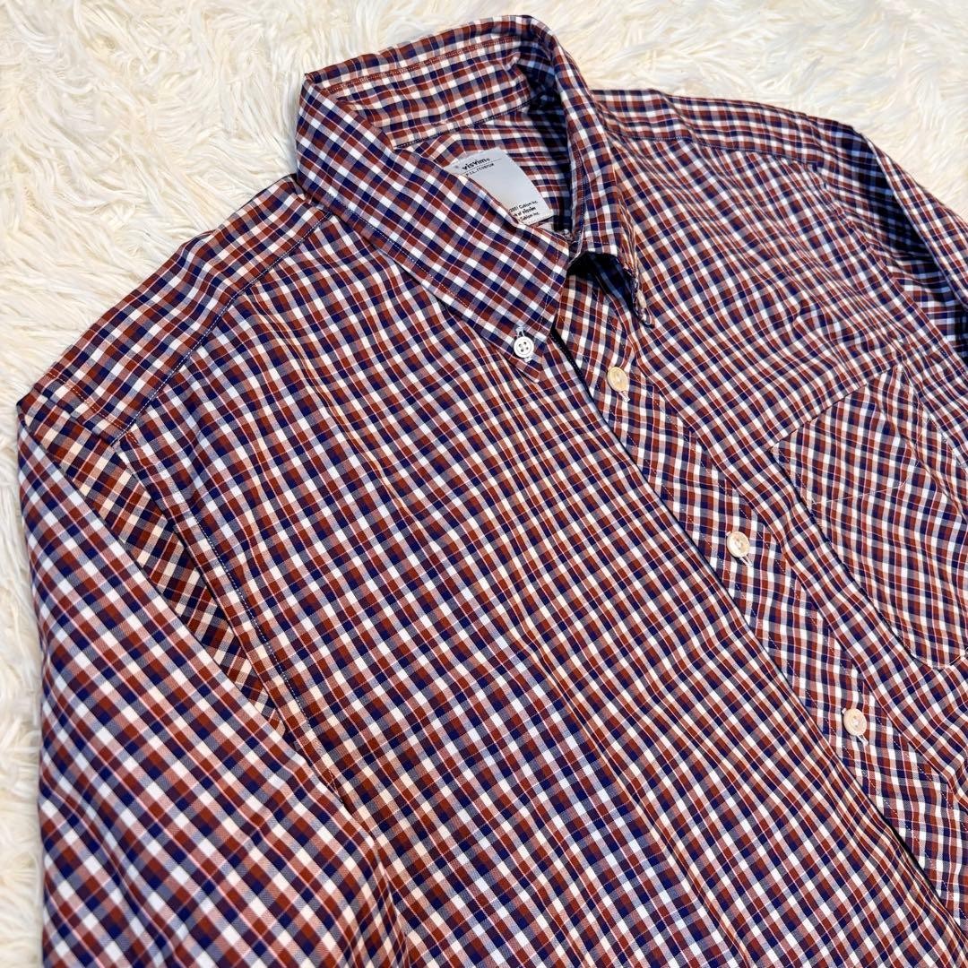 Visvim Checkered Button-Down Long Sleeve Shirt Si… - image 2