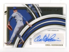 Orel Hershiser 2022 Panini Immaculate Gold Autograph Card #CIS-OH 09/25