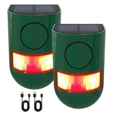 Solar Motion Sensor Alarm Outdoor 4 Working Mode Motion Activated Alarm 129dB...