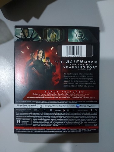 Alien Romulus (Blu-ray + Digital) Slipcover | USA | Factory Sealed | New - Picture 2 of 2