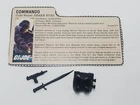 1985 SNAKE EYES V2 Filecard Gun Sword Backpack Weapons Set Vintage GI Joe ARAH