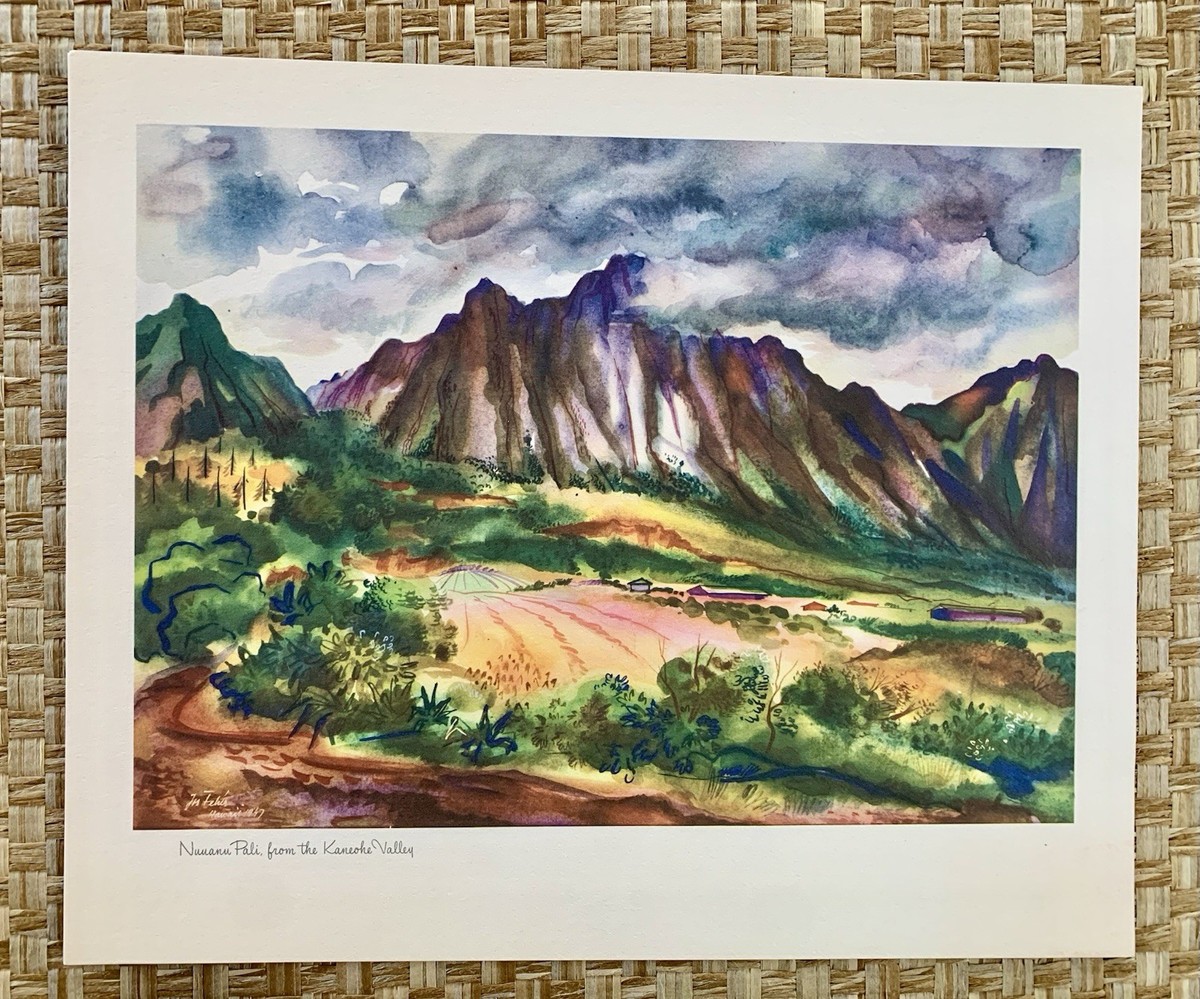 RARE set of 6 Vintage Joseph Feher Watercolors Print UNITED