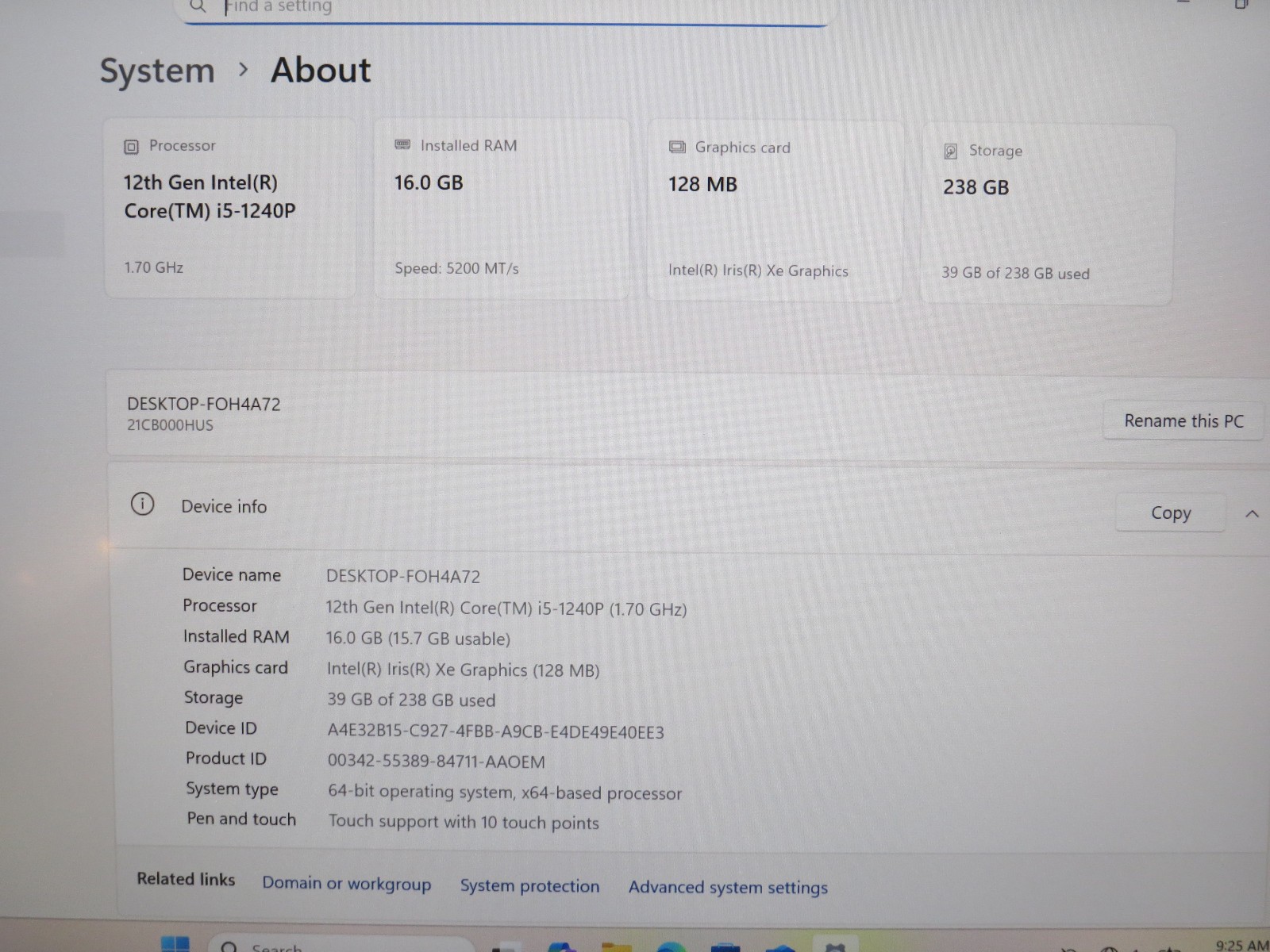 Lenovo ThinkPad X1, 14-Inch Laptop, with Intel Core i5 12th Gen., Windows 11 Pro