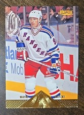 1996-97 Pinnacle Wayne Gretzky New York Rangers Base Hockey Card #1 Gold HOF