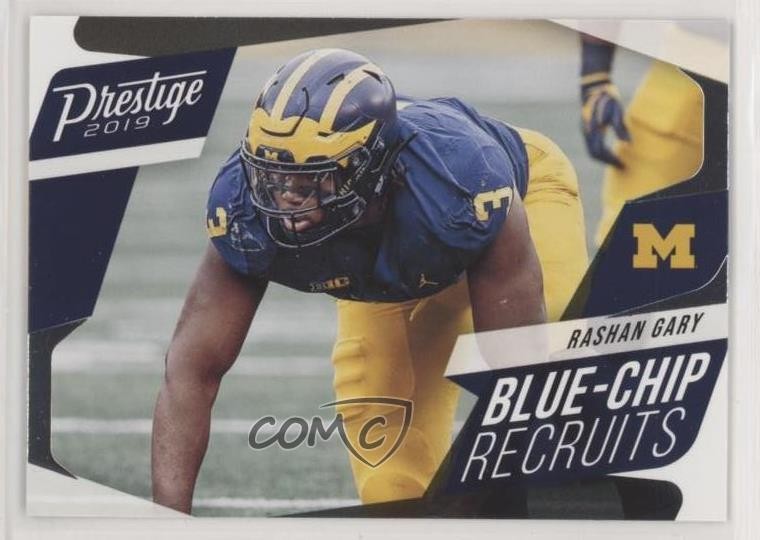 2019 Panini Prestige Blue Chip Recruits Rashan Gary #BC-RG Rookie RC 1u6