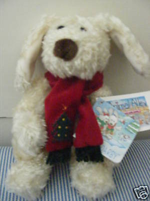 ANIMAL ALLEY DARLA & DARBY FLOPPY EAR PUPPY DOG NWT CHRISTMAS HOLIDAY