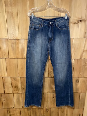 Vtg.90s Y2K ECKO UNLTD Blue Denim Rhino Baggy Fit Hip Hop Jeans Size 30 x 32