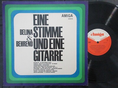 BELINA & BEHREND Eine Stimme und eine Gitarre / Mono LP DDR 1967 AMIGA 850113