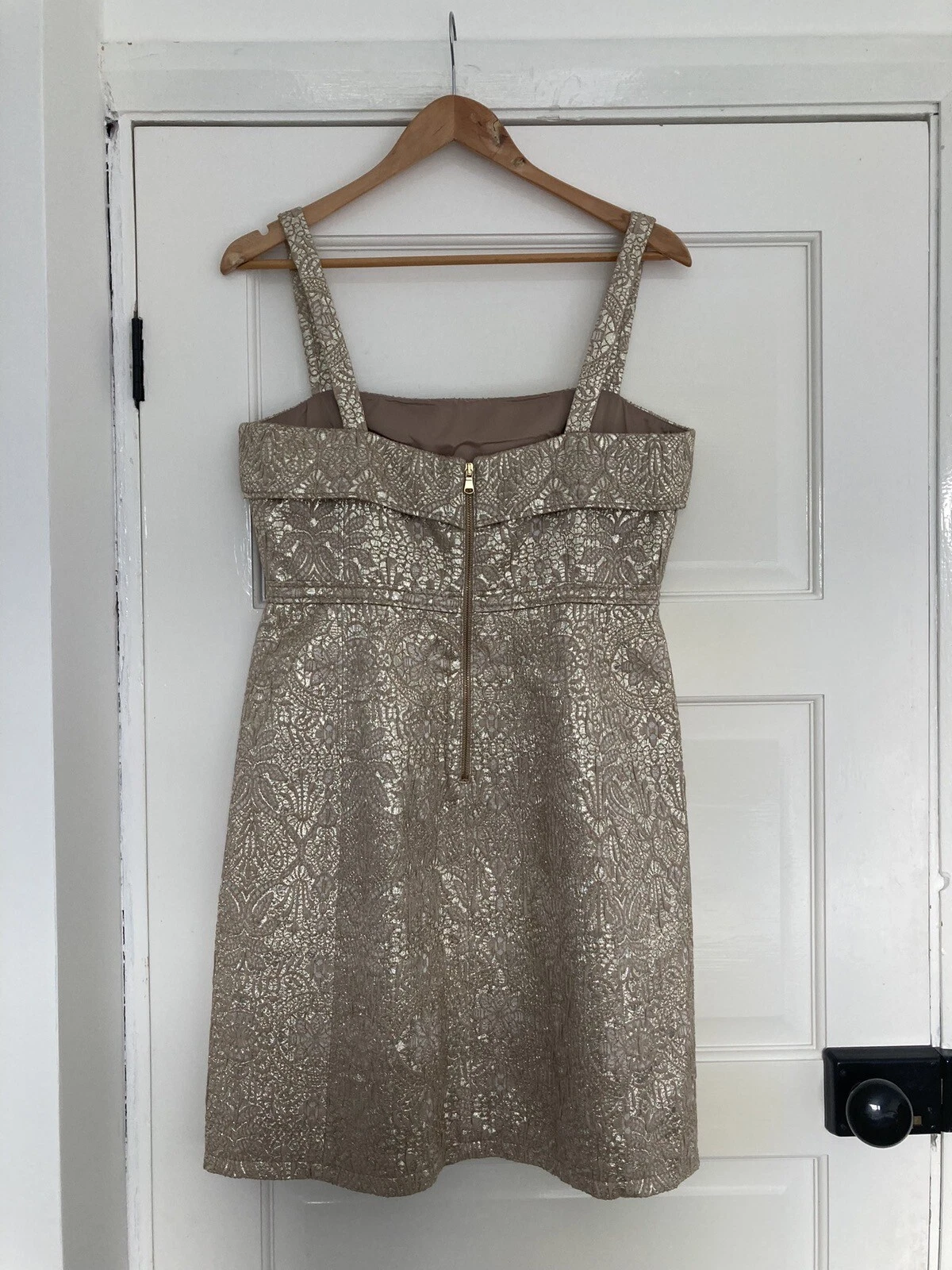 Abito rosso Valentino oro taglia 14