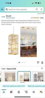 Biewalk Gold Pendant Light