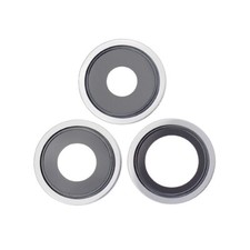 Camera Lens Bracket For Apple iPhone 13 Pro / 13 Pro Max - Silver 3 Pieces