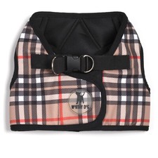 The Worthy Dog Sidekick Harness Walking Vest Tan Plaid M XL 2XL 3XL