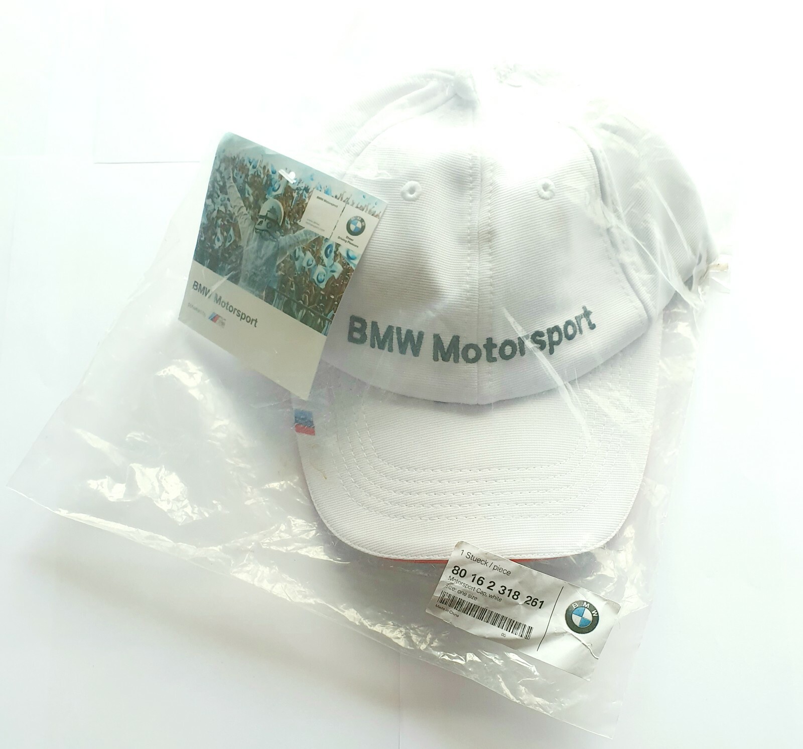 white bmw hat