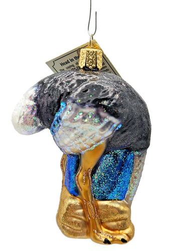 Old World Christmas Ostrich Head in the Sand Animal Christmas Tree Ornament OWC - Picture 4 of 8