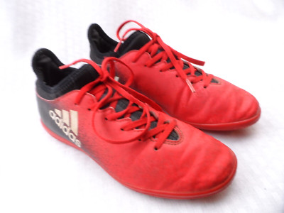 ADIDAS X Techfit Boot RED/WHITE/ BLACK Indoor Shoes SIZE 4.5