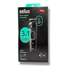 BrAun All-In-One 3 Trimmer 3 in 1 50Min Trimmer Kit Model: AIO3430 New In Box