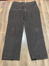 Haggar Pants, Men's Size 38x30, Green, Corduroy, Straight Leg, Pockets