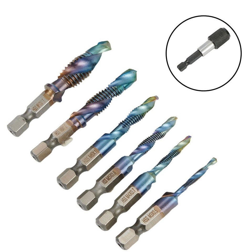 Drill Tap Bit M3M10 Spiral Flutes Thread Metric Bench Drill Drill Bit