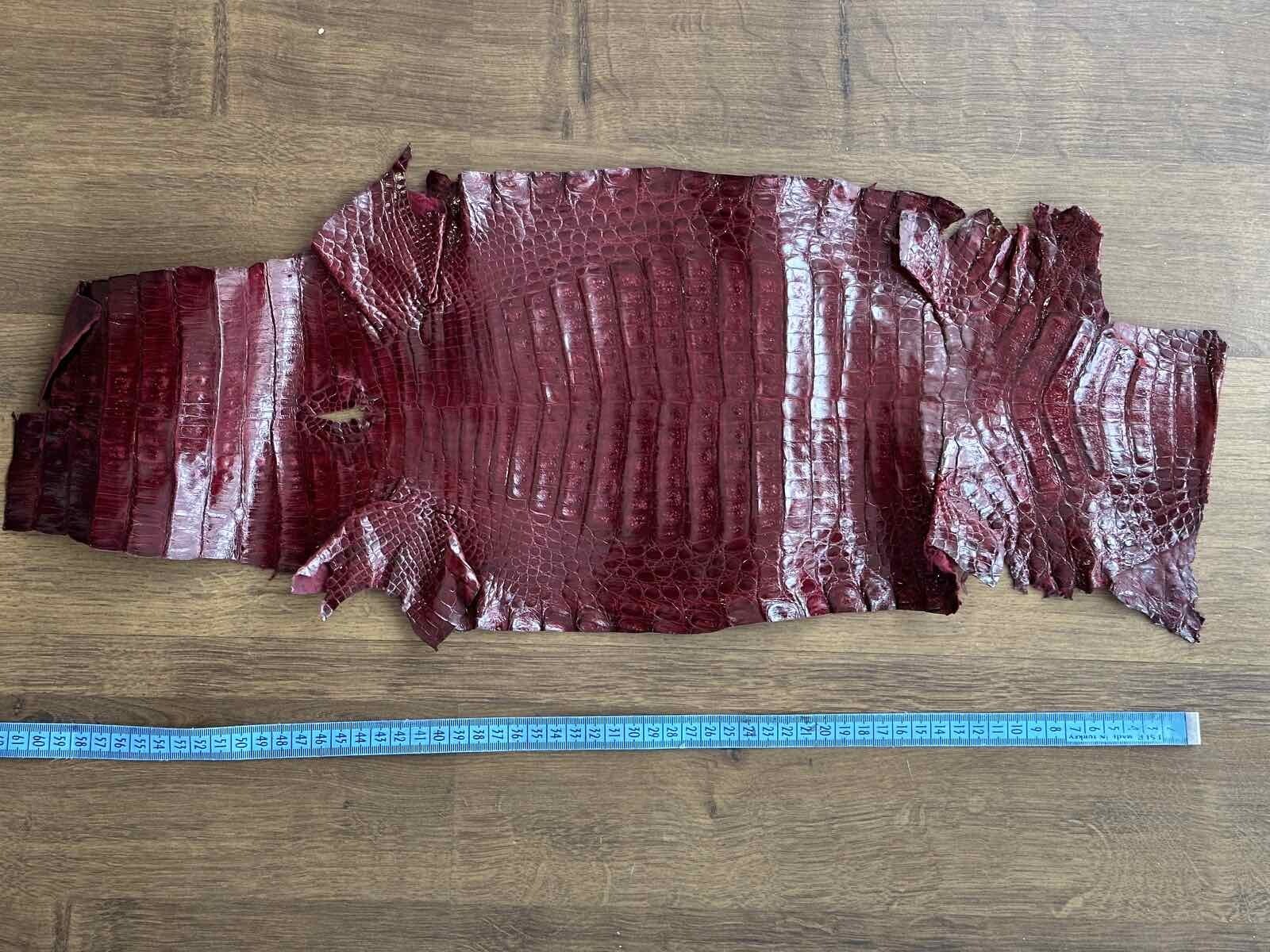 Crocodile Leather Cayman Skin Italian genuine crocodile leather, exotic leather 