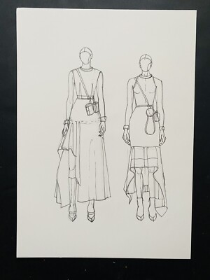 Sketch Alexander Mcqueen Designs Fashion Illustration Original