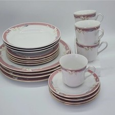 Majesty Taupe Fantasy #8394 Dinnerware Set 20...