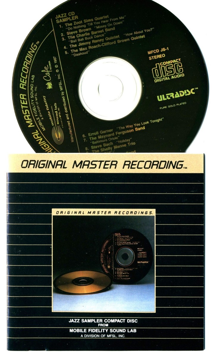 ULTRADISC JAZZ SAMPLER MFSL JS1 JAPAN CD 24 KT GOLD MOBILE
