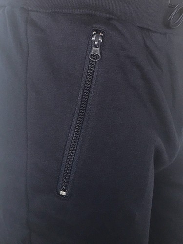 HERREN DAMEN UNISEX UNI FRENCH TERRY JOGGINGHOSE FITNESSSTUDIO TRAINING HAUS REISSVERSCHLUSS TASCHE HOSE - Bild 12 von 16