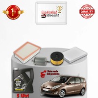 Wartungsset 4 Filter Und ÖL Renault Scenic Iii 1.2 Tce 97KW 132PS Ab 2013