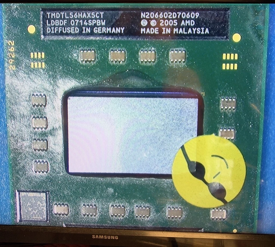 CPU AMD TURION 64 X2 1800 MHz TMDTL56HAX5CT  PROCESSORE TESTATO, VEDI FOTO - Immagine 2 di 4