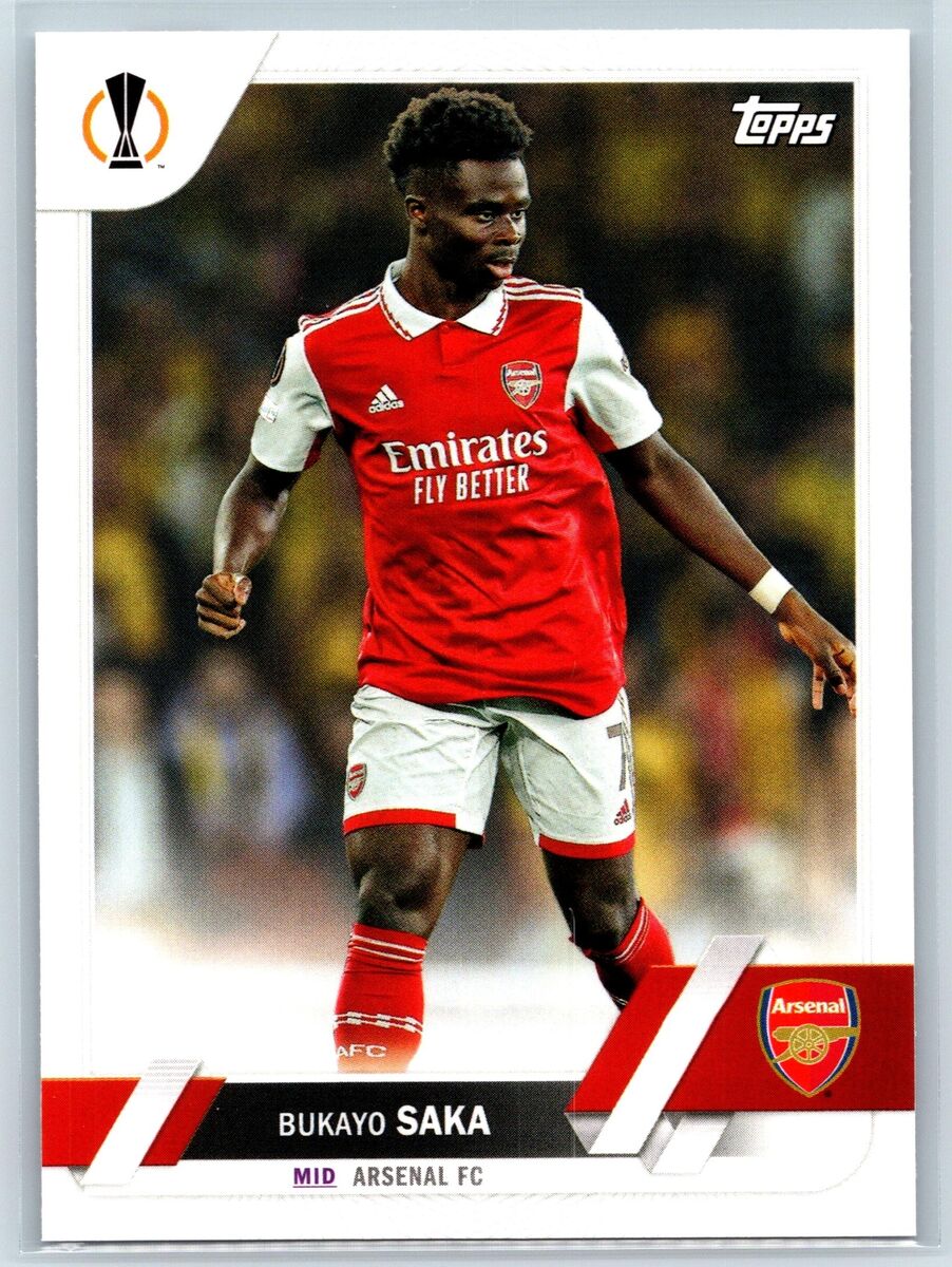 Bukayo Saka 2022-23 Topps UEFA Club Competitions Arsenal FC Bukayo Saka 2022-23 Topps UEFA Club Competitions Arsenal FC