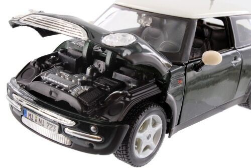 2001 Mini Cooper R50 R53 1/24 Scale Diecast Model by Maisto - DARK GREEN w/ BOX - Picture 7 of 9