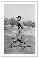 BEN HOGAN Signed Autograph PHOTO Fan Gift Signature Print GOLF British Open