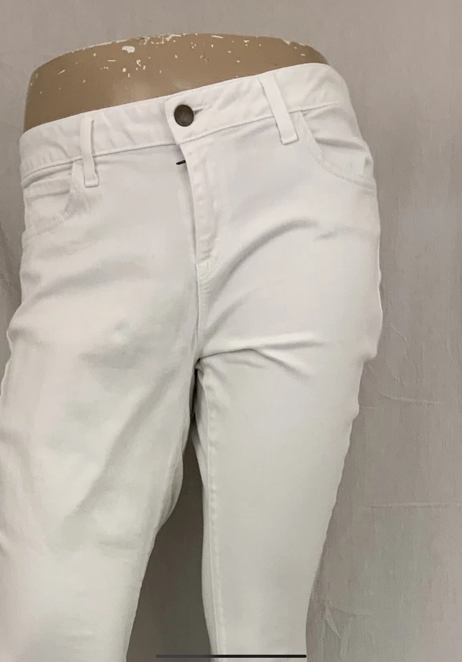 Vince Jeans 32 White Flat Front Skinny Slim Fit Cotton Poly YGI Y1-365 - Image 3 of 4