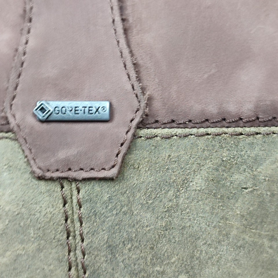 Hotter Goretex Winter High Boots Equestrian Green/Brown Womens Uk Size